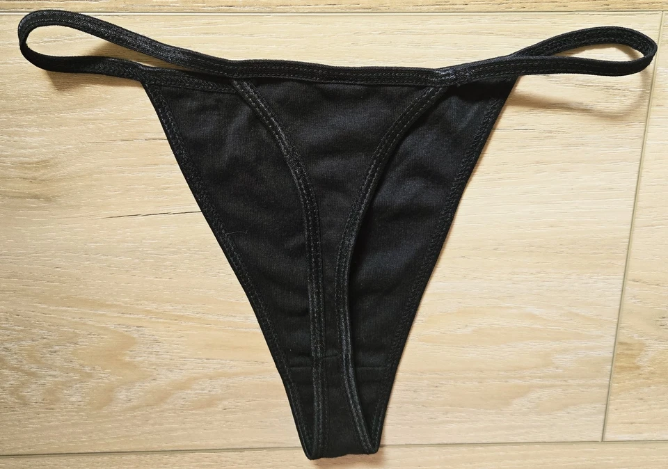 Bragas Coyote Ugly Las Vegas Negras 100% Algodón Suave Tanga Tanga S M L O/S EE. UU. Foto 2 de 3