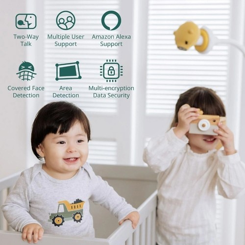Monitor inteligente para bebés Pixsee Play & Pixsee Friend APLICACIÓN WIFI sellado de fábrica precio de venta sugerido por el fabricante $350 - Imagen 9 de 12