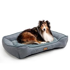 CANINE CANYON Dog Bed for Large Medium Dogs 31.5 Inch, Washable Plush Pet Sof...
