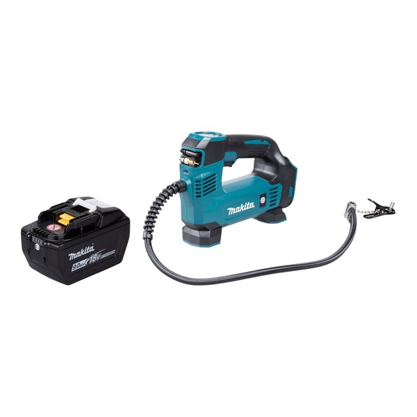 Makita Dmp 180 Z Akku Kompressor 18 V 8,3 Bar + 1X Akku 9,0 Ah - Ohne LadegeräT-image
