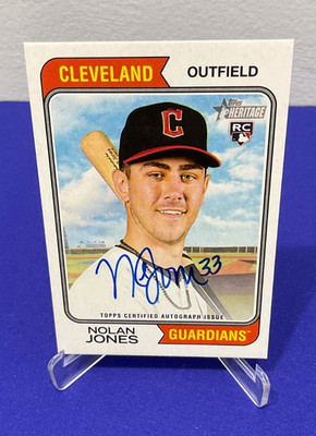 NOLAN JONES (ROOKIE AUTO) 2023 Topps Heritage Real One Autograph #ROA-NJ Signed