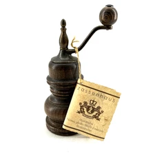 Vintage Zassenhaus Nutmeg Mill Grinder West Germany Dark Wood & Brass Hardware