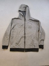 Vans Off The Wall Zip Up Sweatshirt Hoodie Youth / Child, Size XL Gray Z