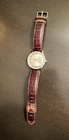 Vintage Timex Automatic Day Date 37710-10980 w/ Brown Leather Band