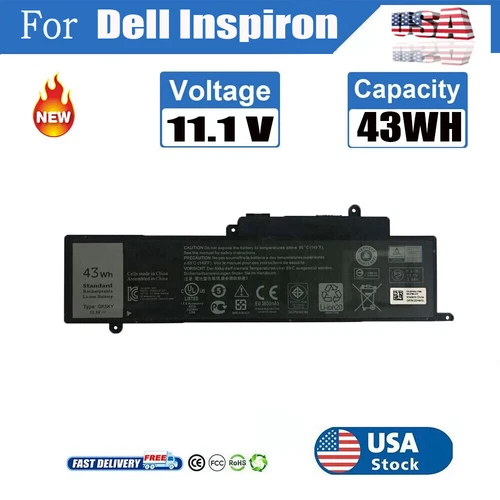 GK5KY Battery for Dell Inspiron 11 3000 3147 3148 3152 13 7000 Series Inspiron