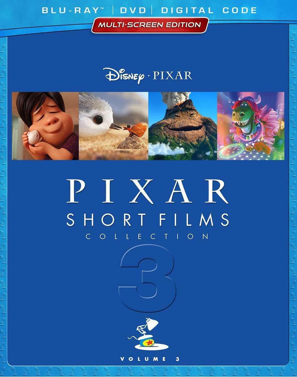 PIXAR SHORT FILMS COLLECTION Vol. 3 Blu Ray DVD and Digital with