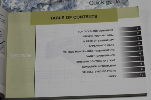 CARTERA MANUAL DEL PROPIETARIO HYUNDAI CUPÉ 2002-2005 PACK A-21 - Imagen 3 de 6