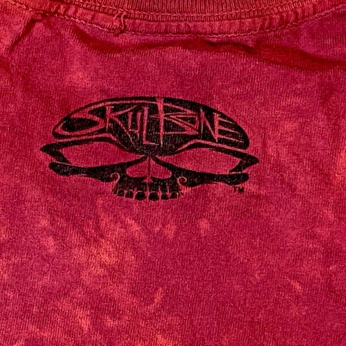 Tie Dye T-shirt SkulBone Skull Bone, Fire Flame Skull, Adult Large Vintage 2005 - Picture 4 of 6