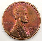 1958 D Lincoln Wheat Cent Toned XF/AU Details You Grade It! Railroad Rim EF