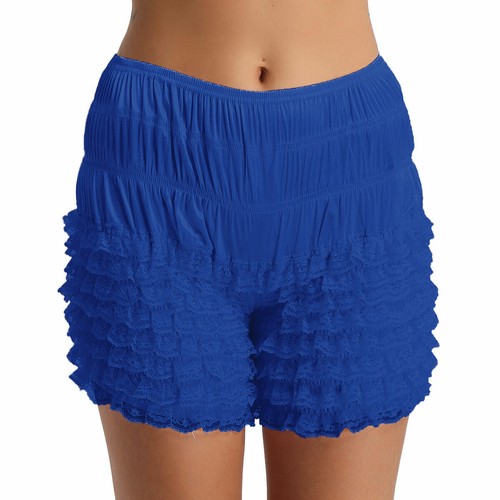 Womens Tiered Ruffle Lace Bloomers Panties Pettipants Boyshorts Rhumba Shorts - Picture 19 of 54