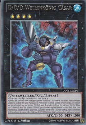YU-GI-OH D/D/D Wellenkönig Cäsar Rare DOCS-DE090