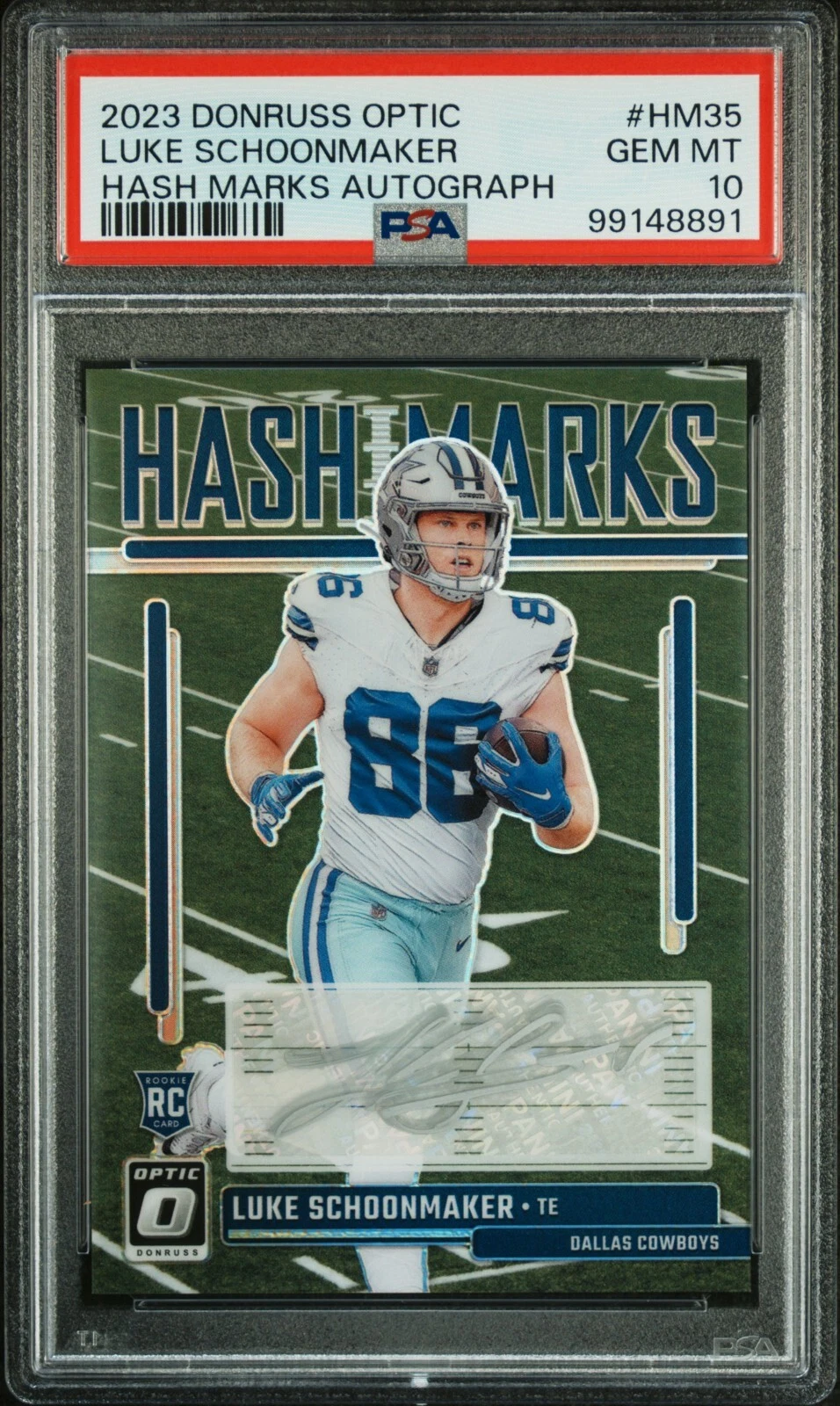 Luke Schoonmaker Panini Donruss Optic Hash Marks #HM35 Base