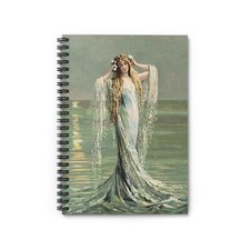 Fantasy Sea Nymph Mermaid Spiral Notebook - Ruled Line for Creative Minds