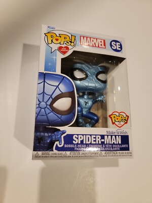 MINT Make-A-Wish Spider-Man Metallic Funko Pop! Vinyl Figure