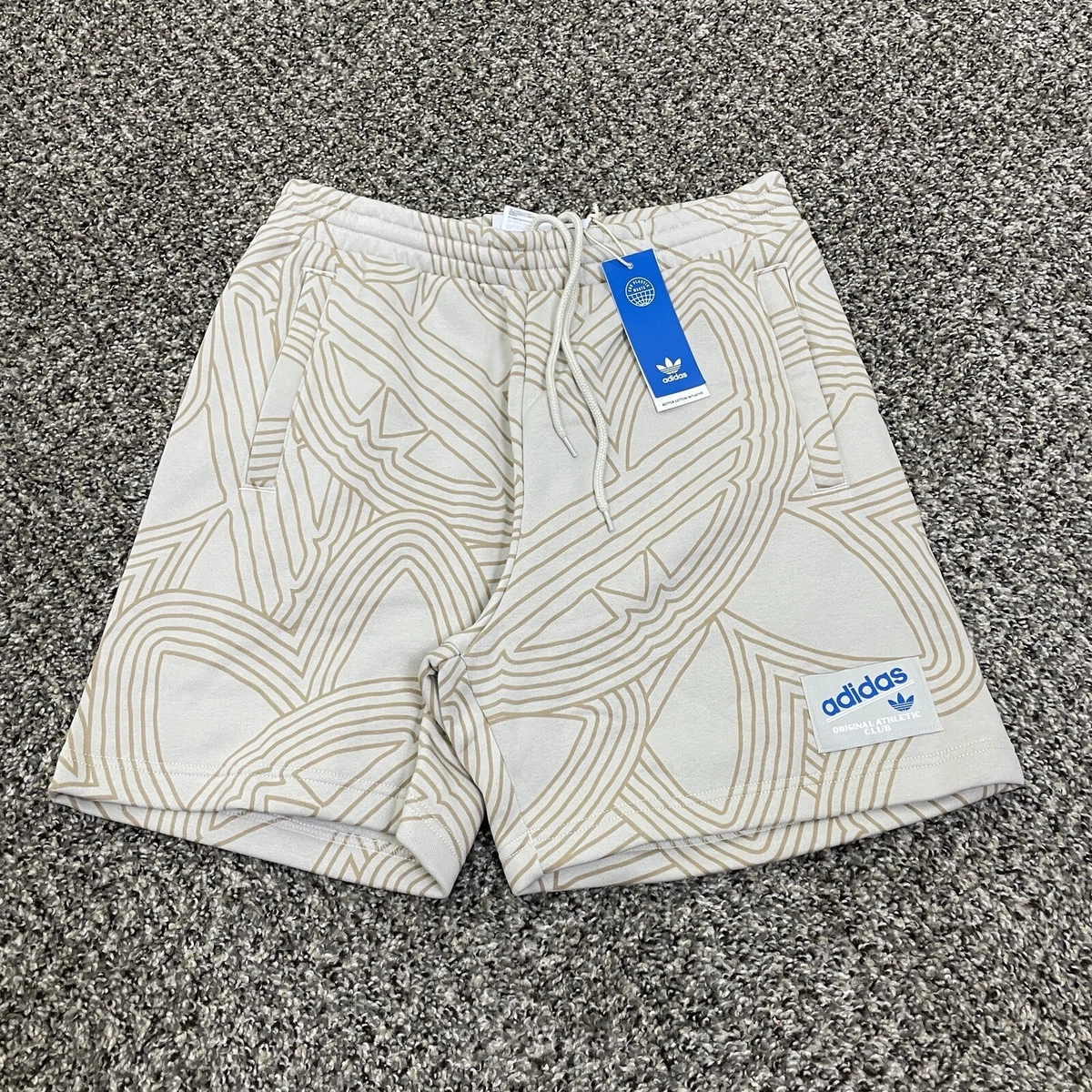 Adidas originals fleece sales logo shorts