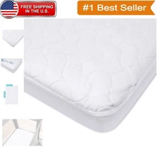 Waterproof Pack N Play Mattress Protector - Quilted Comfort for Infants 27"x39"