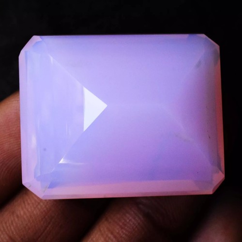 Natural Baby-Pink Opal 155-157 Ct Ethiopian Radiant Certified Untreated Gemstone - Picture 4 of 4