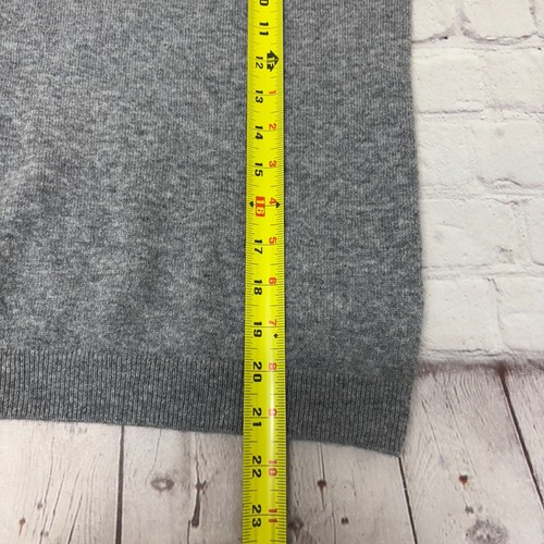 Quince Women Short Sleeve 100% Cashmere Sweater Top Size Medium Gray D004 -14 - Picture 4 of 15