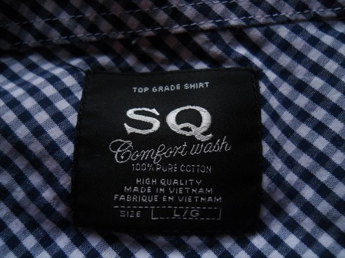 Mens L SQ Comfort Wash 100% Cotton Long Sleeve Snap Front Western Shirt Chest 44 - Imagen 8 de 9