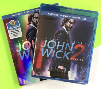 John Wick: Chapter 2 (2017) Keanu Reeves Neue Versiegelt Blu-ray + DVD #1652