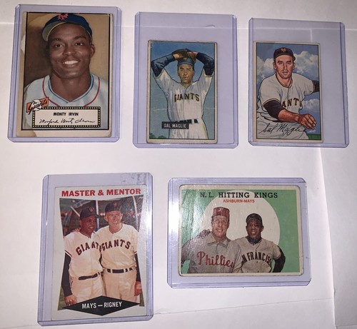 1950’s 1960’s Topps Bowman Original Vintage Baseball Cards New York & SF Giants - Picture 1 of 2