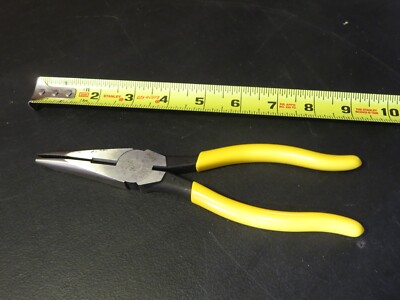 Klein Tools  D203-8  Heavy Duty Long Nose Pliers -Side Cutting New USA