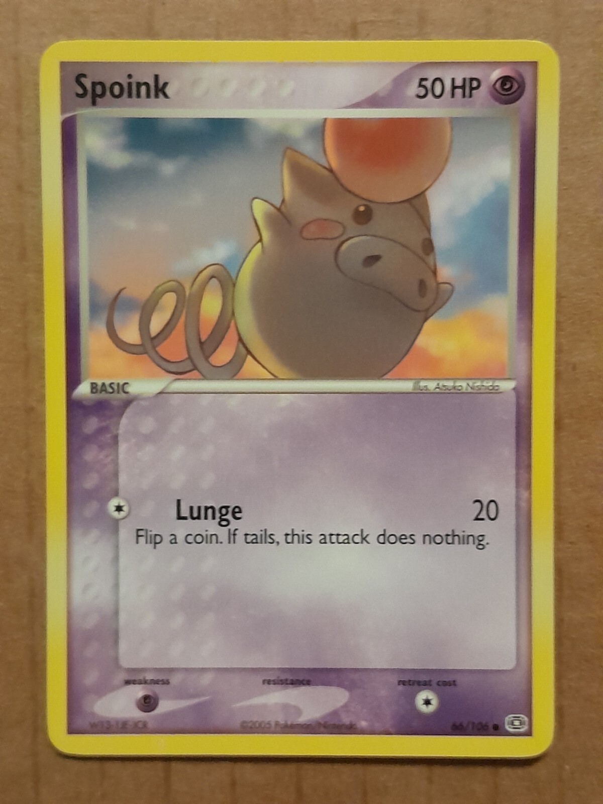 Pokemon Spoink 66/106 ex Emerald NM-MINT See Pictures