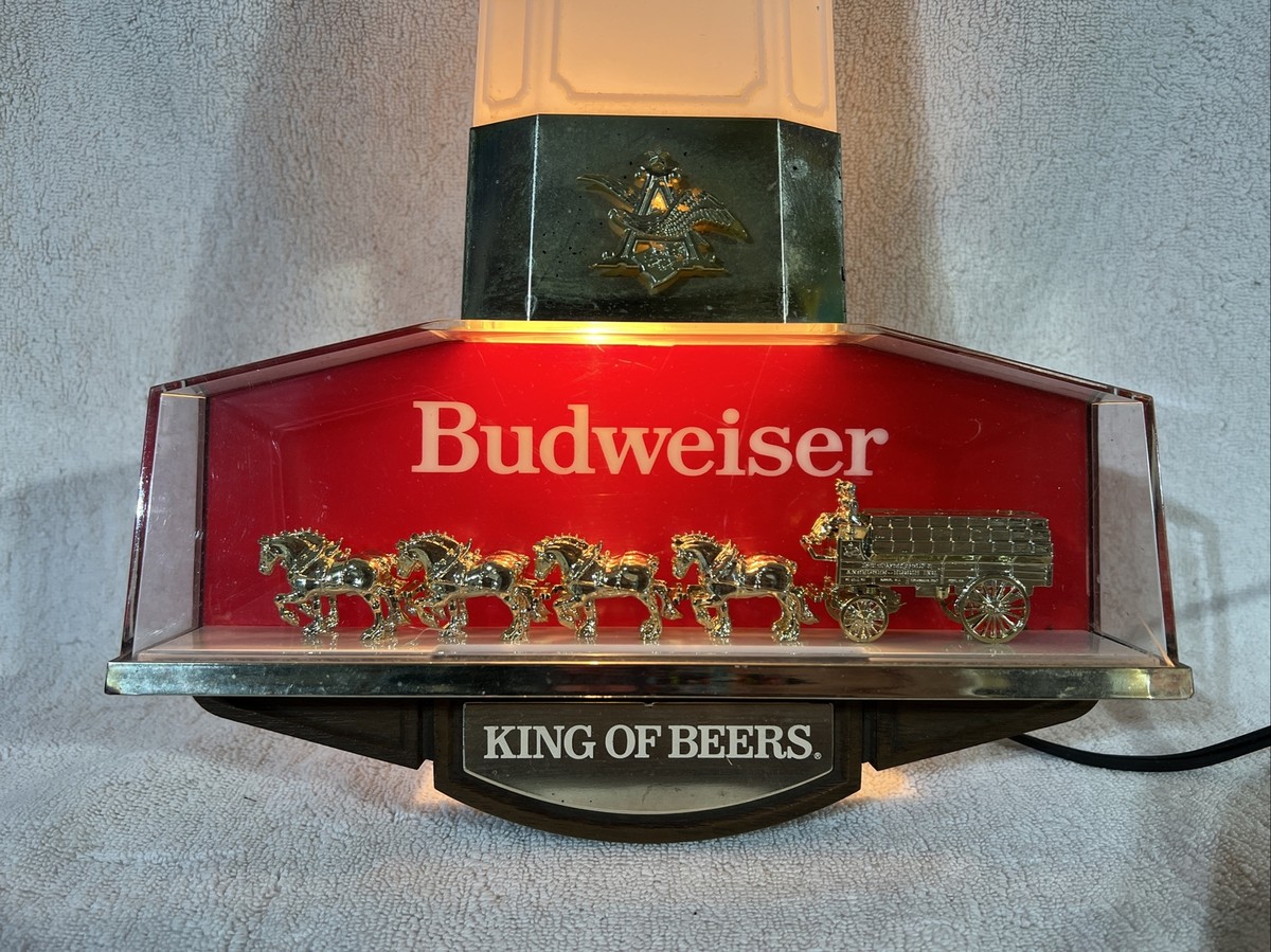Budweiser 王冠型　LED照明　ブリキ看板 Budweiser 王冠型 LED照明 ブリキ看板 Budweiser 王冠型 LED照明