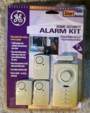 GE Home Security Alarm Kit System Battery Operated Smart Home Window Door - NEW