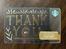 Canada Series Starbucks "THANK YOU 2017” Gift Card - New No Value