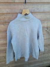 Cos grey jersey medium jumper turtle neck sweater pullover