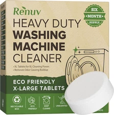 Heavy Duty Washing Machine Cleaner Descaler Tablets - Deep Cleaning for Front Lo