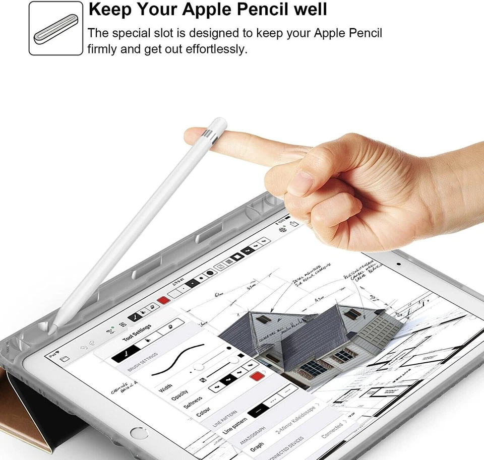 Funda de Cuero Compatible con iPad Air (3ª Gen) 10.5" 2019 / iPad Pro 10.5 Foto 2 de 4