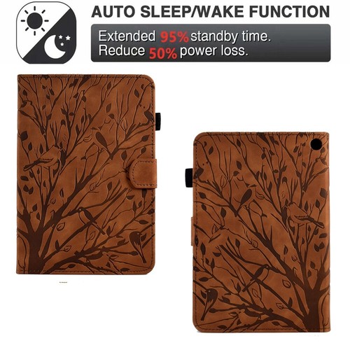 For Amazon Kindle Fire HD 7 8 10/10 Plus Tablet Leather Smart Stand Case Cover - Picture 8 of 19