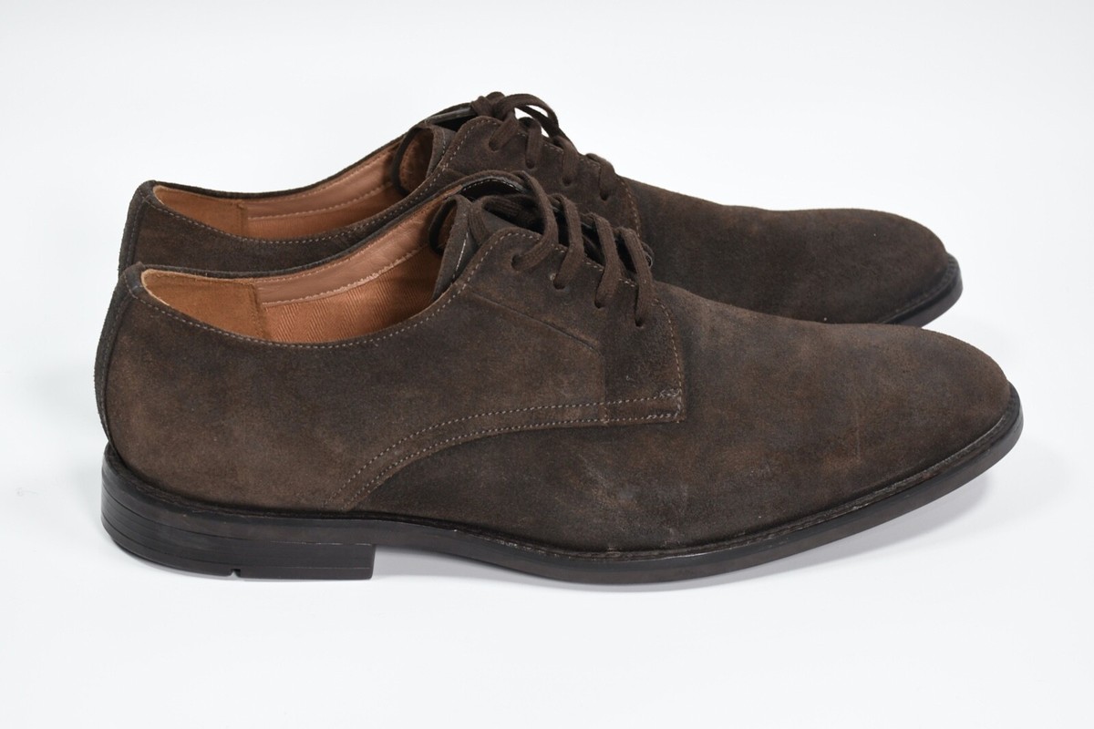 Clarks Craftmaster Leather Suede Lace-Up Brown Men display picture 2
