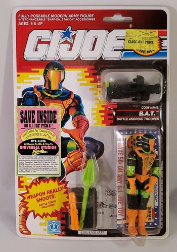 1991 GI Joe Cobra BAT v2 ARAH MIP MOSC Vintage Sealed - 第 1/6 張圖片