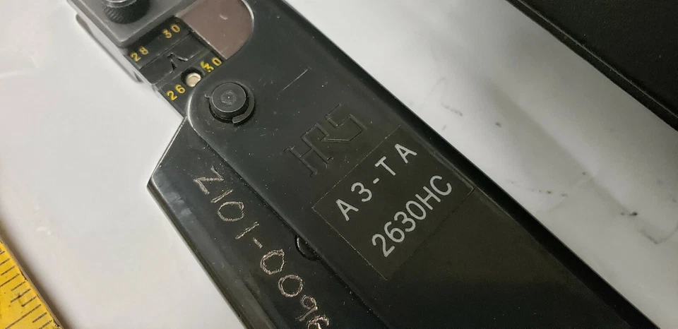 Herramienta de prensado de trinquete Hirose HRS A3-TA2630HC 30-26AVG en estuche TIENE GRABADOS Foto 3 de 4