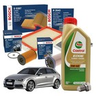 Kit Tagliando 5LT Olio + 4 Filtri Bosch Audi A3 Sportback (8VA) 2.0 TDI Kw 110