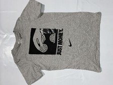 Nike Boys Just Money Tee Grey AQ9938-063