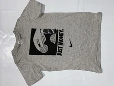 Nike Boys Just Money Tee Grey AQ9938-063 