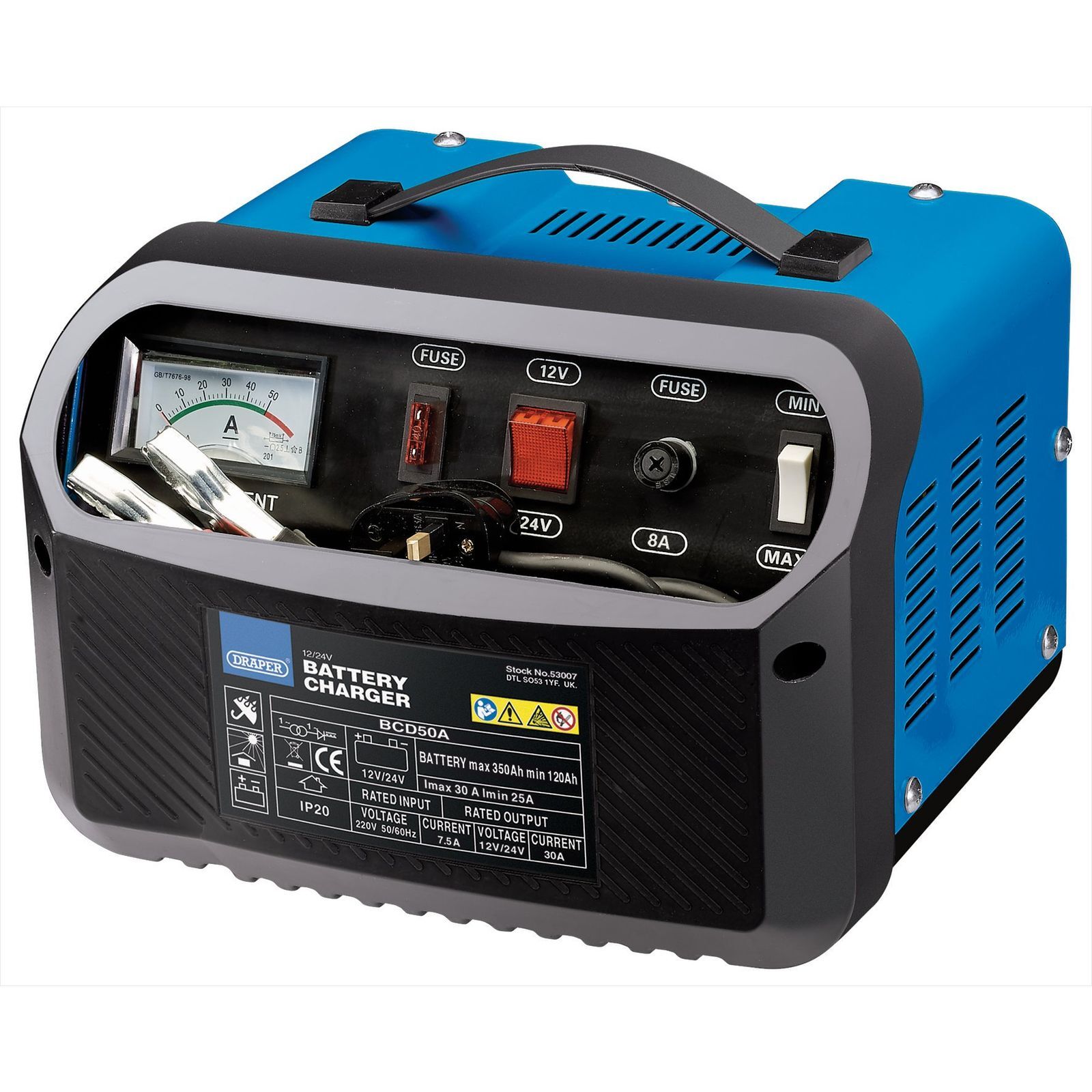 Draper 53007 12/24V Battery Charger 25 - 30A Each 1 - Image 11