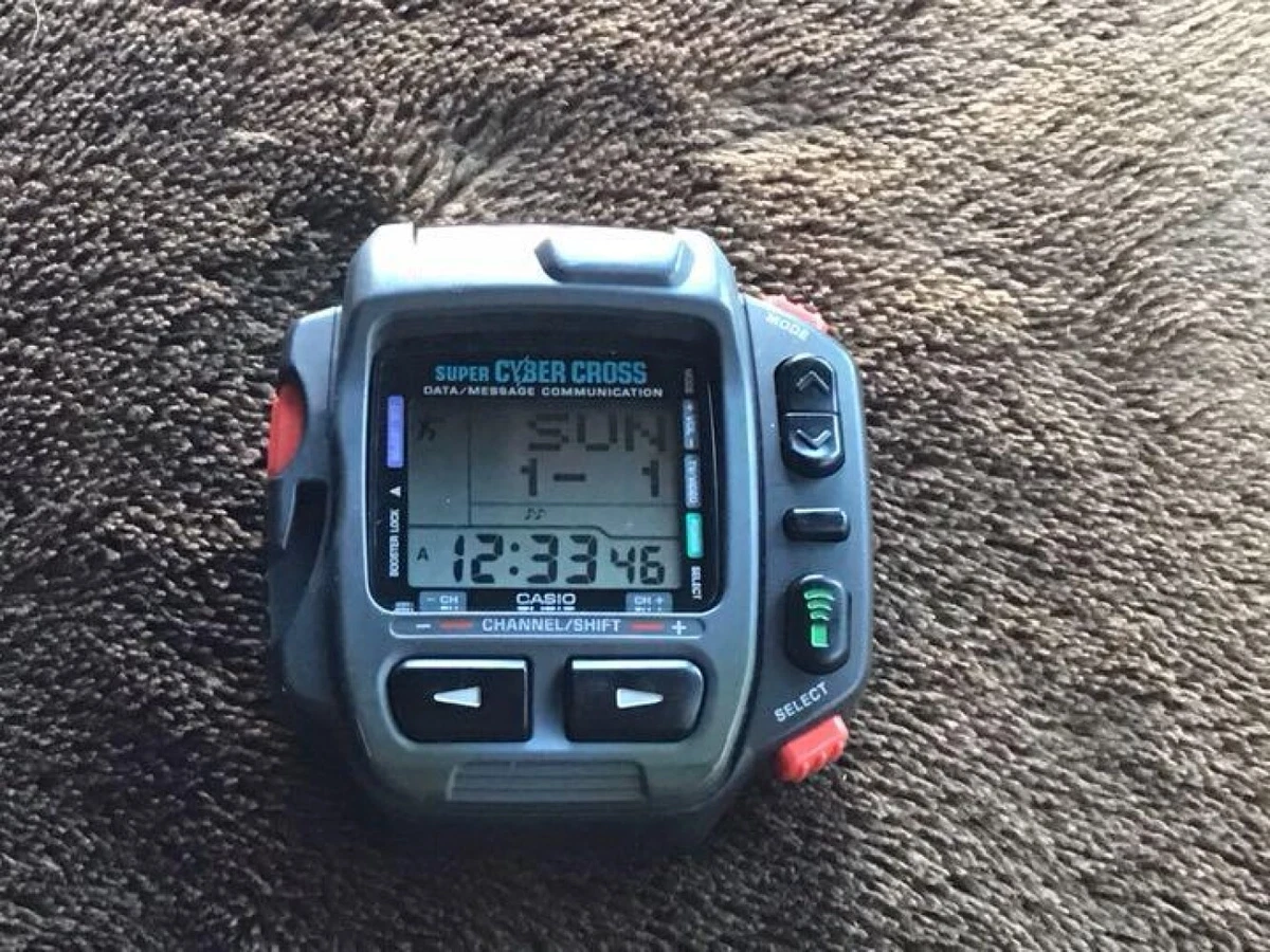 Casio JG 200 JG-200 Digital Super Cyber Cross Men's Watch Japan Made