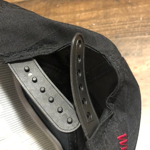 Vintage Winston Hat Snapback Cap Mens Black The Wrap 90s Racing Nylon - READ - Picture 11 of 11