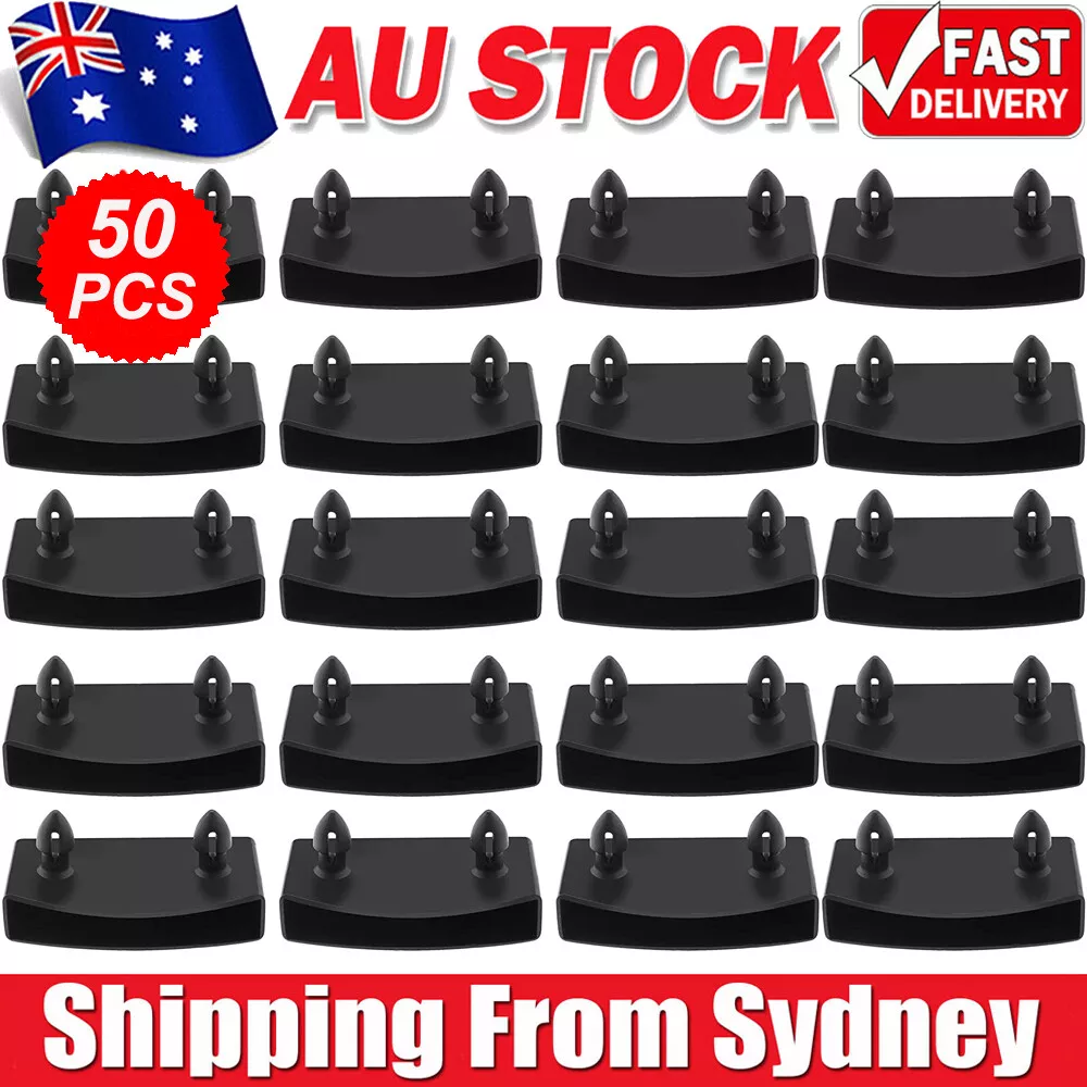 Plastic bits outlet for bed slats