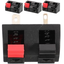 4pcs Speaker Wire Connector Stereo Speaker Terminal Clip 2-way Speaker Connector