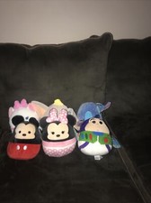 DISNEY SQUISHMALLOWS 7.5 Mickey Minnie Marie Stitch Dumbo Buzz, Lot Of 6