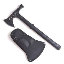 16" Tactical Tomahawk Axe Camping Hunting Survival Knife Tools w/ Nylon Sheath