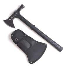 16" Tactical Camping Tomahawk Axe Survival Hatchet w/ Nylon Fiber Handle& Sheath