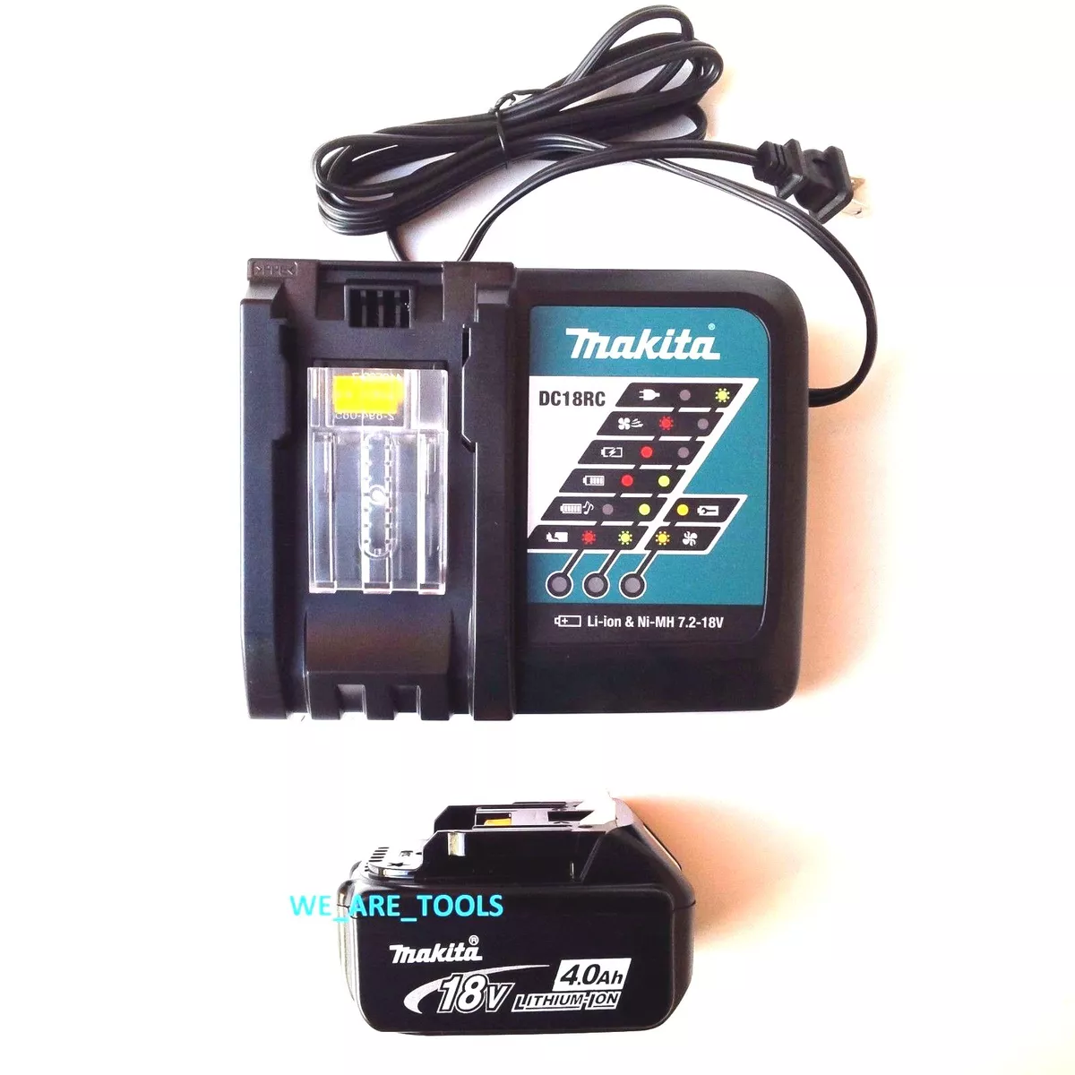 Chargeur rapide Makita DC18RC + batterie 18v BL1850B 5Ah Li-ion LXT