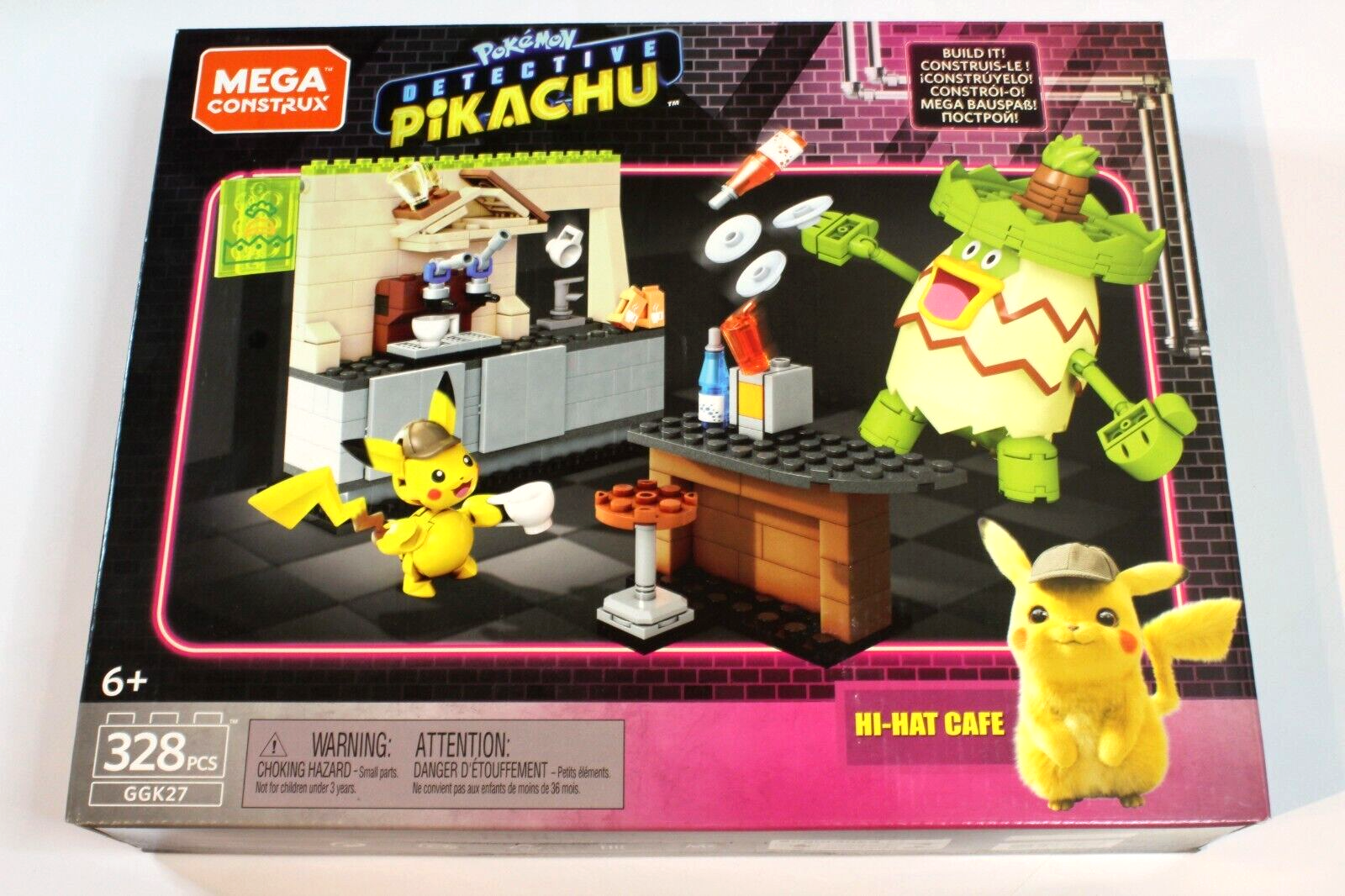 MEGA Pokemon Building Kit Motion Pikachu (1092 Pieces) for Collectors